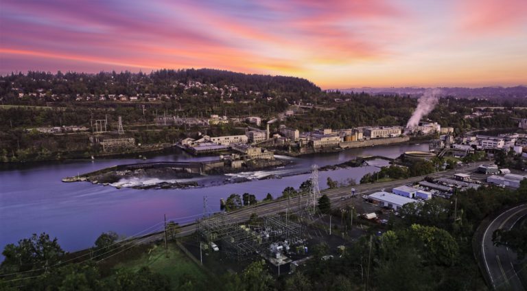 Willamette Falls Drone Photography